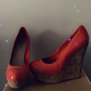 COPY - Wedge heel beautiful tangerine